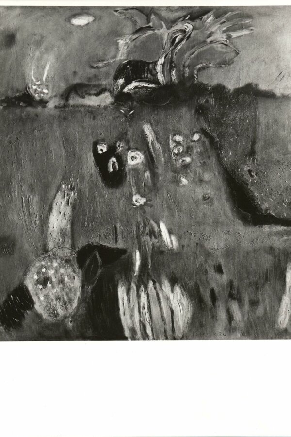 Karel Valter, Pohnání, olej, 1984, foto: Rudolf Adamec